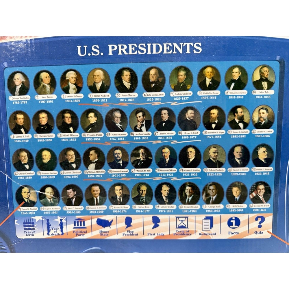 KB Toys Interactive US Presidents Toys Electronic Learning 2001 Vintage New! - Picture 7 of 8